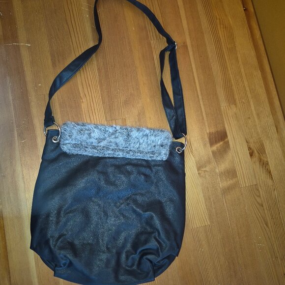 Passion Beauté crossbody bag sachel faux fur - Picture 2 of 10